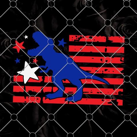 4th of July T-Rex Svg, American Dinosaur, 4th of July Svg, July Fourth