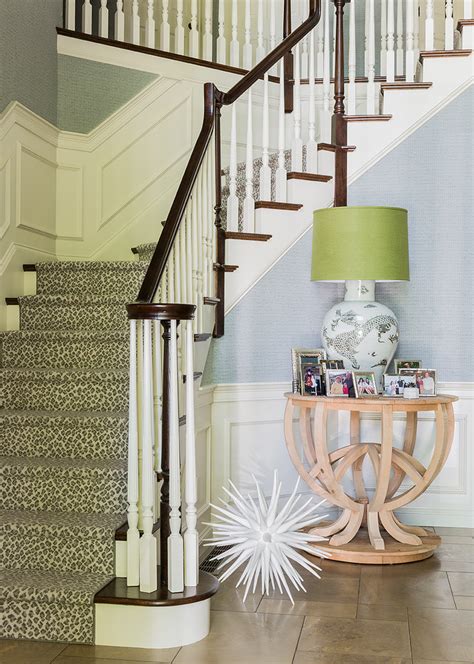 Colorful Traditional Eclectic Staircase Boston By