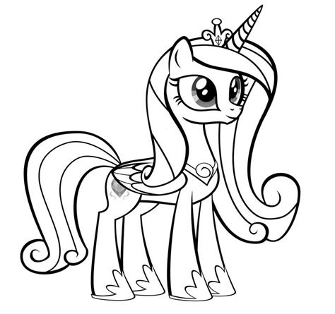 My little pony coloring book featuring princess celestia. My Little Pony Princess Cadence Coloring Pages ...