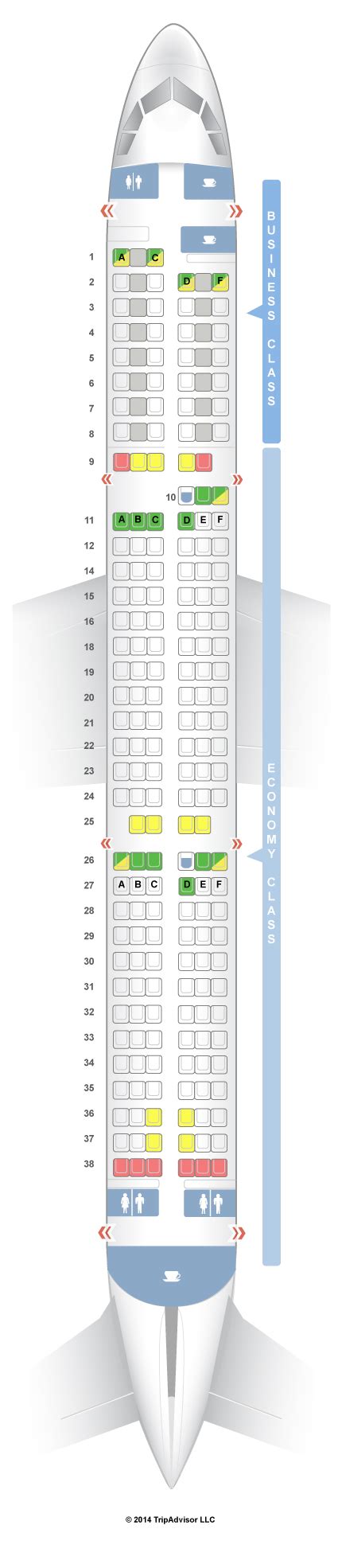 Seatguru Seat Map Lufthansa Airbus A321 321
