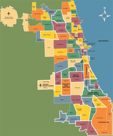 Chicago Neighborhood Map 