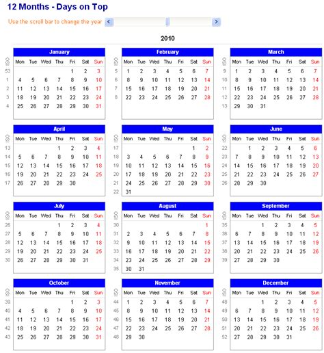 Excel 12 Month Calendar 2021 Monthly Calendar 2021 Free Download