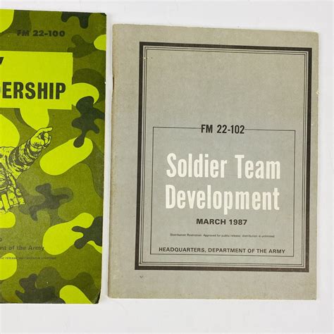 Army Soldier Team Development Fm 22 102 And Military Leadership Books