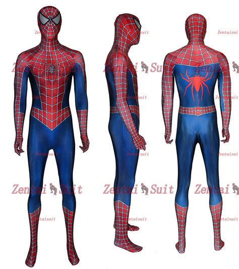 2019 New Raimi Spiderman Costume 3d Printed Spandex Lycra Halloween