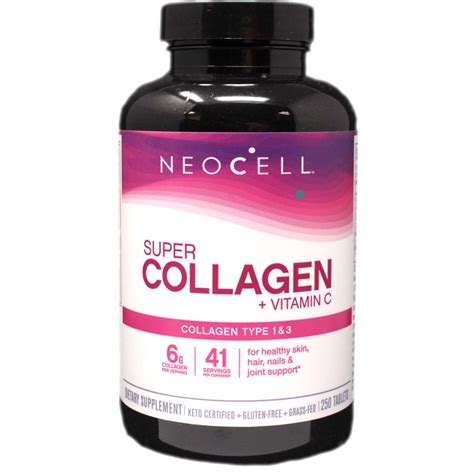 Super Collagen+C | 6000 mg Collagen Type 1 & 3 250 Tablets - Item 0007