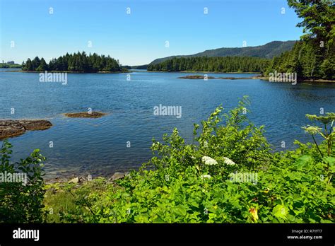 Lake Near Port Edward British Columbia Canada Stock Photo Alamy