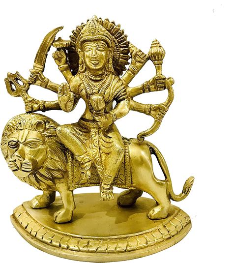 Buy Lord Durga Statue Brass Devi Durga Mata Rani Sitting On Lion God