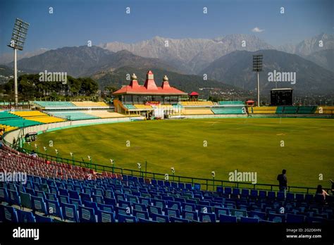 Stade De Cricket De Dharamshala Banque De Photographies Et Dimages à