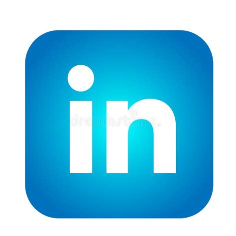 Linkedin Social Media Icon Logo Vector In Black Element On White