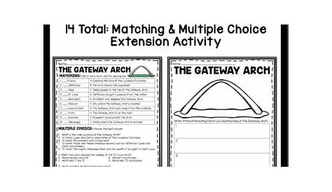 grade 3 gateway arch printable worksheet