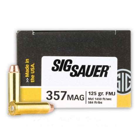 357 Magnum 125 Grain Fmj Sig Sauer 50 Rounds Bushift Best Tactical Multi Tool