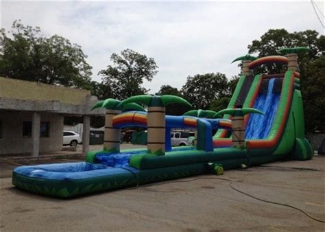 This jump in bean waterslide rental or dry slide rental can be use wet or day. Attractive Big Commercial Inflatable Backyard Water Slide ...