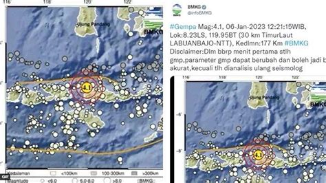 Gempa Siang Ini Guncang Labuan Bajo Jumat Januari Pusat Di Laut Magnitudo Halaman