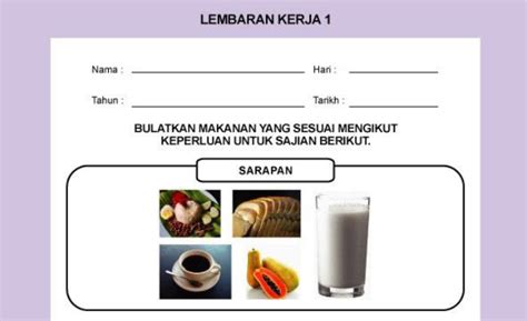 You can do the exercises online or download the worksheet as pdf. Tan Yee Kim: Pemakanan Yang Sihat