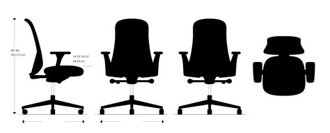 Eames Soft Pad Management Chair Dimensions And Drawings Dimensionsguide