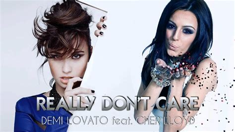 Demi Lovato Feat Cher Lloyd Really Don T Care Official Audio Youtube