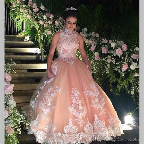 Sweet 16 Year Lace Champagne Quinceanera Dresses 2019