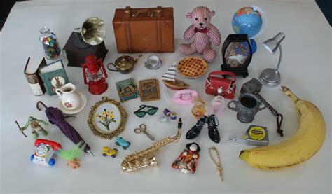 Random Assortment Of Things From My Miniature Collection Banana For