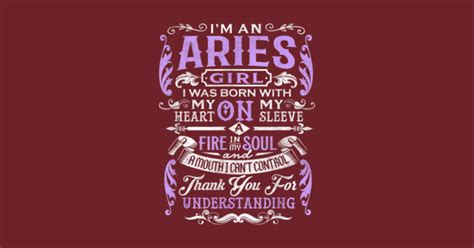 Aries March April T Im An Aries Girl Zodiac Birthday Aries Ts