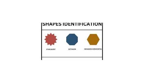 shapes identification worksheets