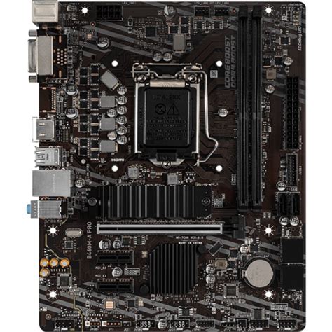 Msi B460m A Pro Desktop Motherboard Intel B460 Chipset Socket Lga