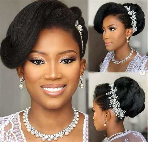 5 Beautiful Natural Hair Wedding Hairstyles For Nigerian Brides