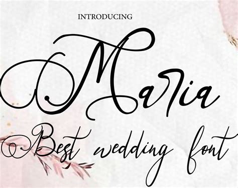 Wedding Digital Font Calligraphy Font Download Font Svg Etsy In 2020