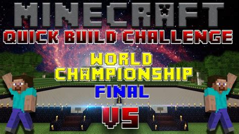 Minecraft Quick Build Challenge World Championship Finals Niko2two
