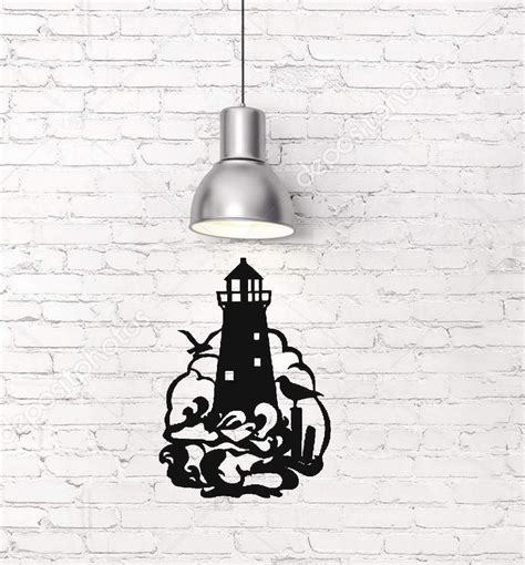 Lighthouse Metal Wall Art With Painted Black 12 X16 Metalco