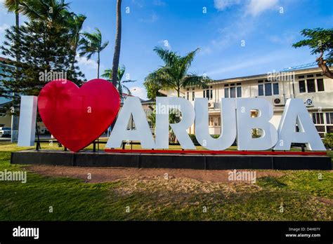 I Love Aruba Sign In Downtown Oranjestad Capital Of Aruba Abc Islands