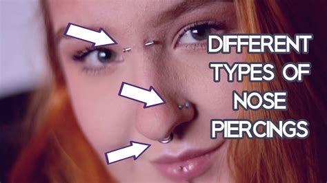 What Are The Different Types Of Nose Piercings Youtube