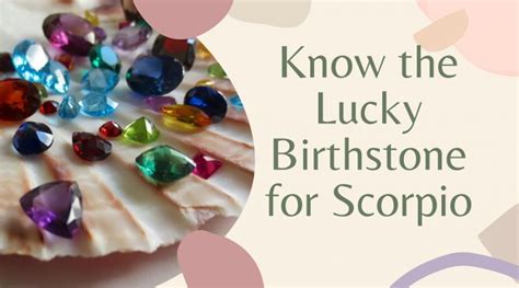 Scorpio Birthstone Know The Lucky Birthstone For Scorpio Eastrohelp