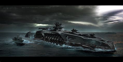 Battleship Concept Art By George Hull