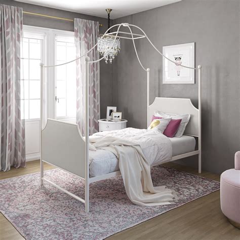 83l x 62.5w x 71.5h | weight limit: Home | Canopy bed frame, Twin canopy bed, Metal canopy bed