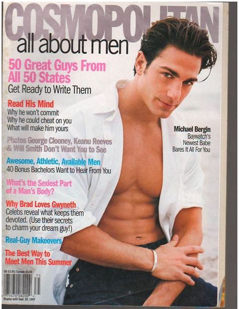 Cosmopolitan Magazine All About Men Michael Bergin Clooney Gere Sabato