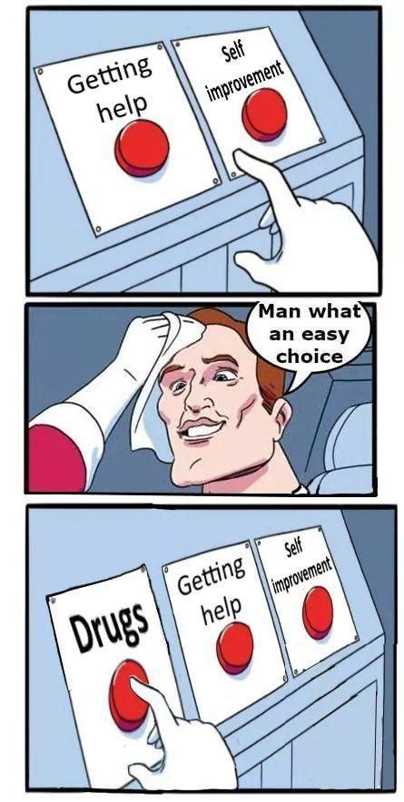 Man What An Easy Choice Daily Struggle Two Buttons Know Your Meme