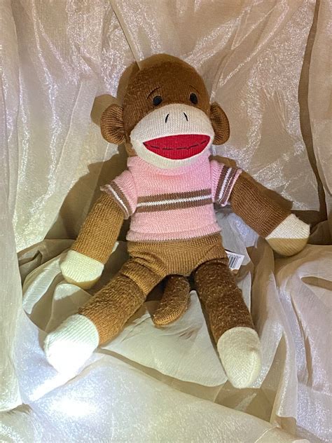 Vintage Sock Monkey Plush Etsy