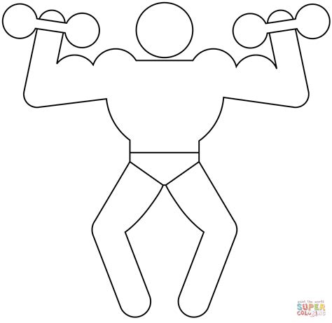 Muscle Coloring Page Free Printable Coloring Pages