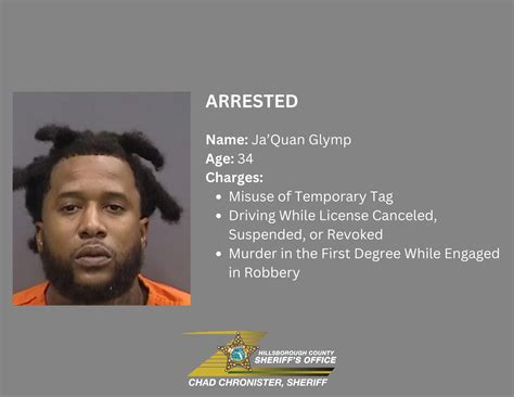 Second Arrest Made In Recent Homicide HCSO Tampa FL