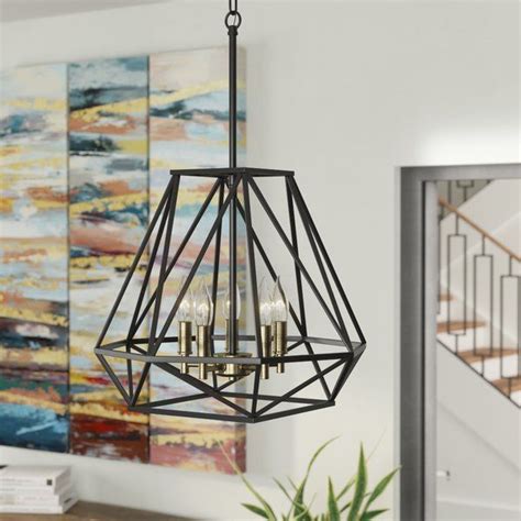 Youll Love The Lawrence Hill 5 Light Geometric Chandelier At Wayfair