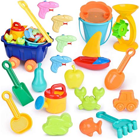 20 Pcs Beach Toys For Kids Setsummer Fun Sand Toys And Sandbox Toys F