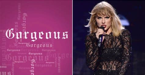 Taylor Swift Gorgeous Lyrics Popsugar Entertainment
