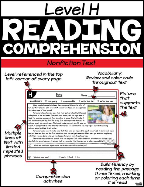Level H Reading Comprehension Passages And Questions Set Two A