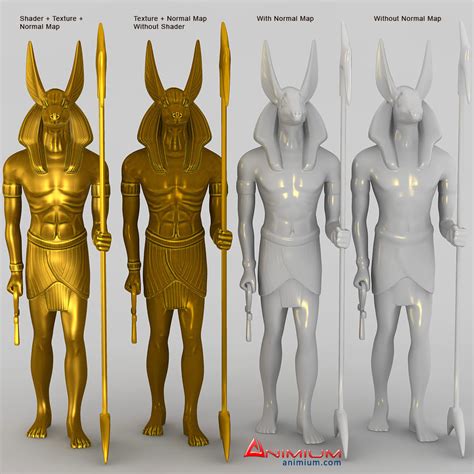Anubis Statue 3d Model