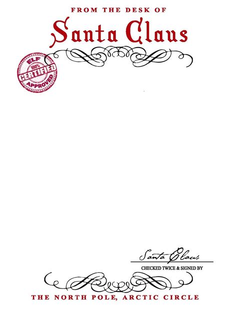 It helps you build your business identity. Santa Claus Stationary {Free Printable} | Santa claus letter template, Christmas lettering ...