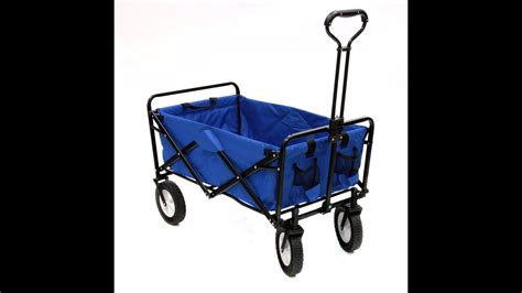 Review Mac Sports Collapsible Folding Outdoor Utility Wagon Blue