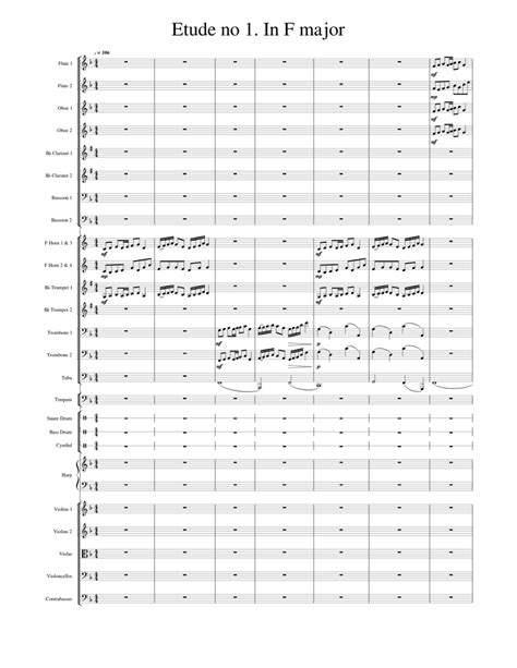 Etudeno1 Sheet Music For Trombone Tuba Flute Oboe And More