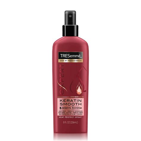 I've been using this product for several months and i'm impressed by how well it works to protect my hair. Tresemme Keratin Smooth Heat Protection Shine Spray 235 ml ...