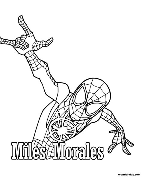 Miles Morales Coloring Page Free Printable Coloring Pages