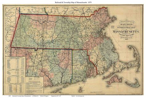Prints Of Old Massachusetts State Maps